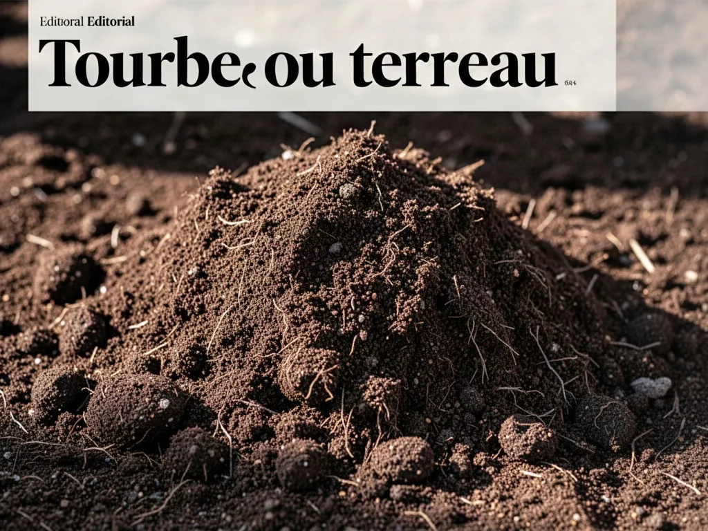 Mains gantées mélangeant tourbe et terreau dans une jardinière pour préparer le sol